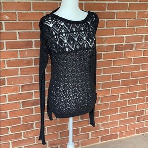 Dark gray sweater material